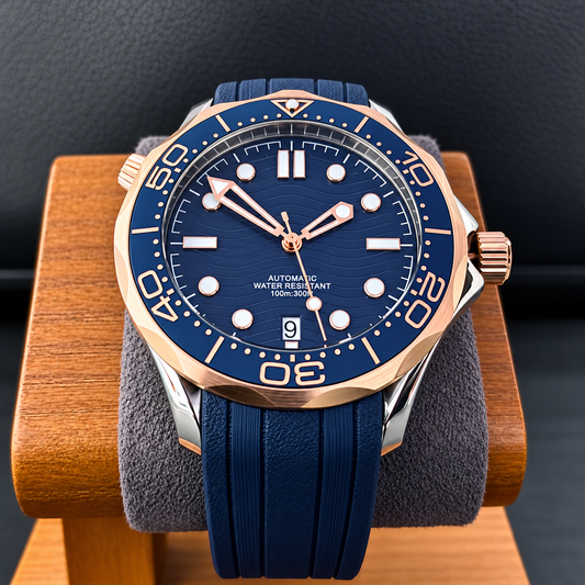 Seamaster - Rose Gold Ocean Blue