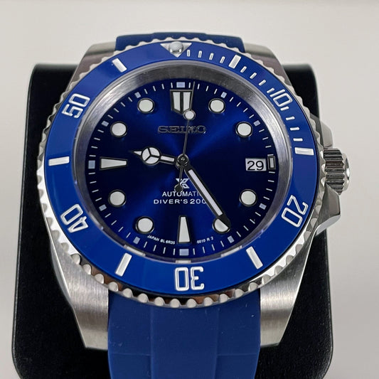 Submariner Smurf With Splash of Seiko Styling - PS Watch Mods
