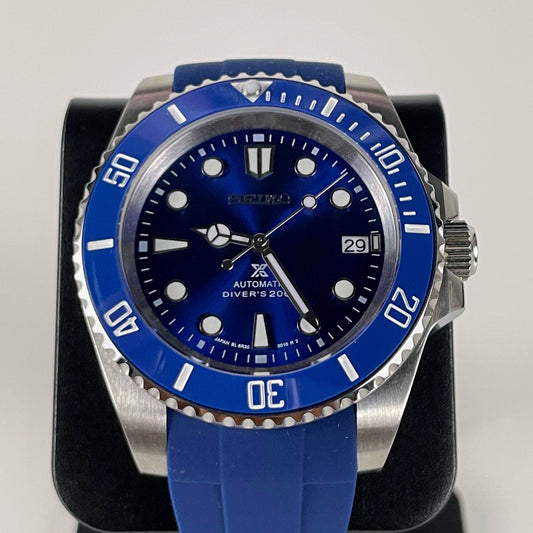 Submariner Smurf With Splash of Seiko Styling - PS Watch Mods