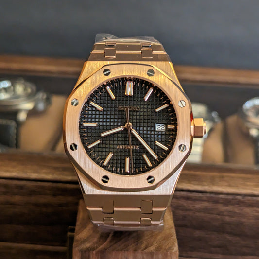 SeikOak Homage in Rose Gold - PS Watch Mods