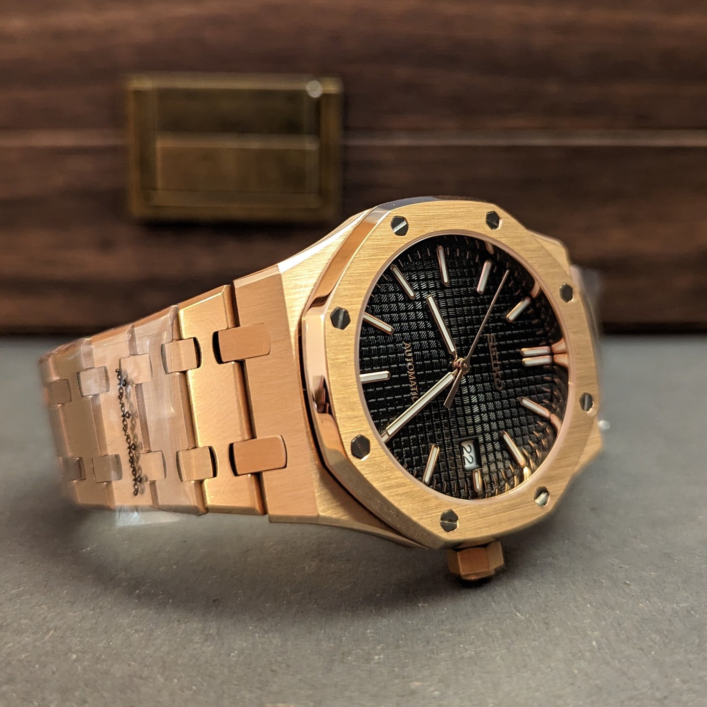 SeikOak Homage in Rose Gold - PS Watch Mods