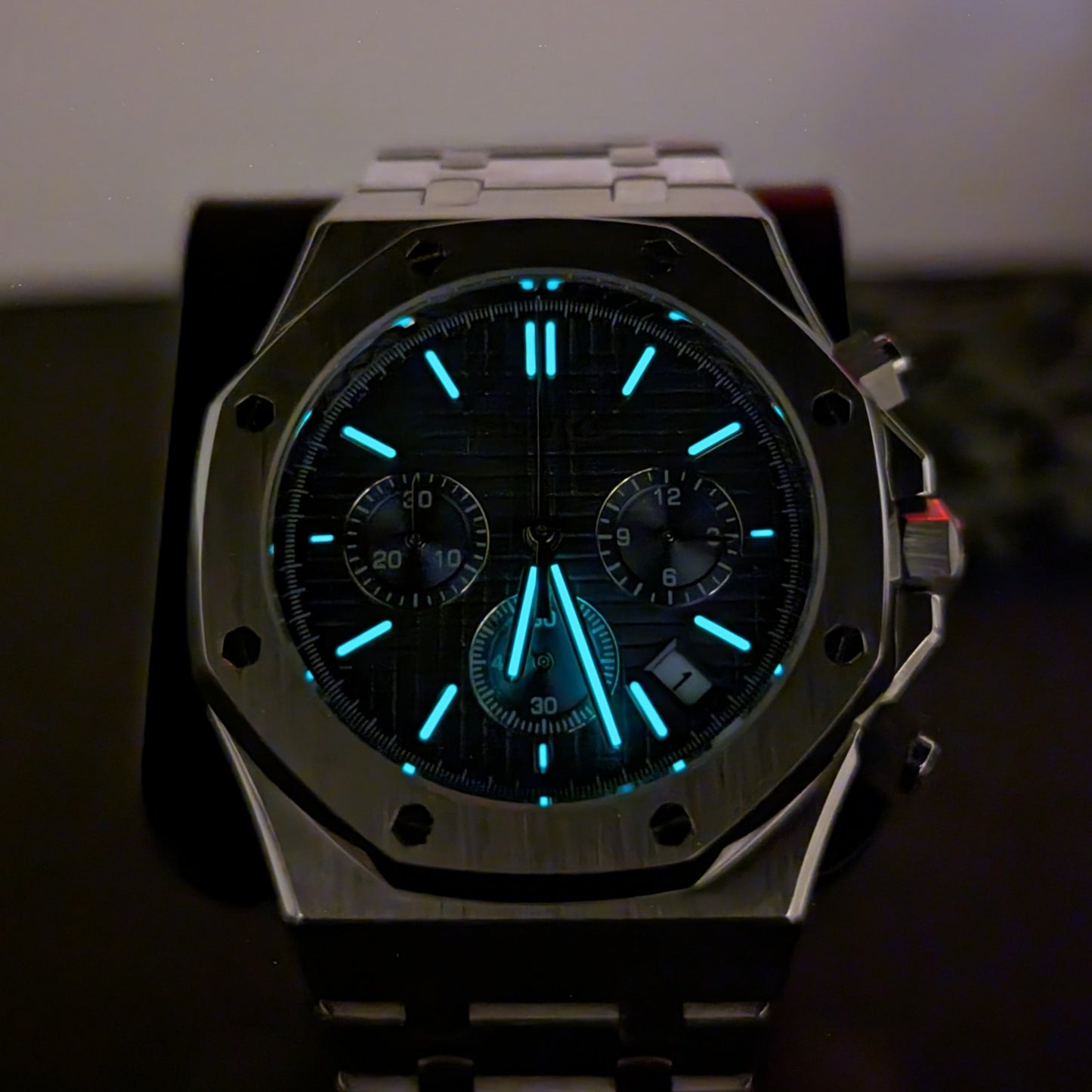 SeikOak Blue Chrono | Royal Oak-Inspired VK63 Chronograph