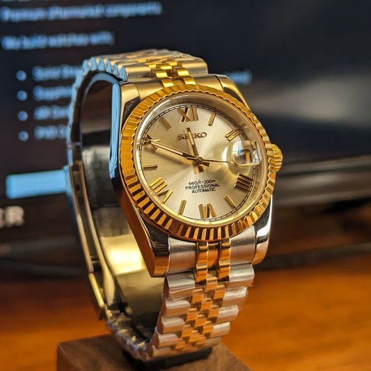 DateJust Roman numeral Seiko Mod - PS Watch Mods