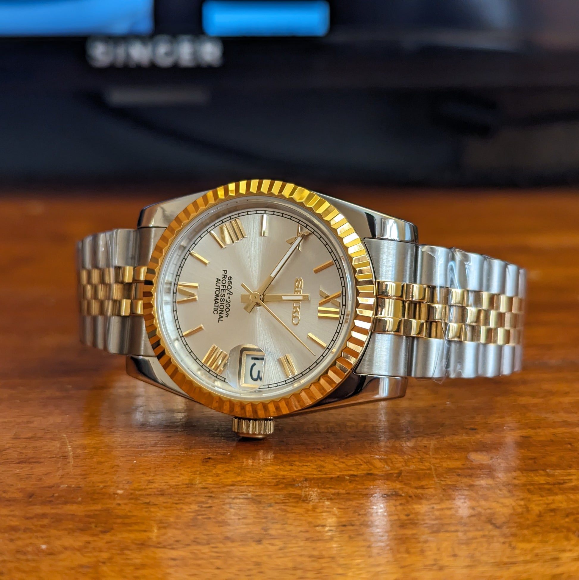 DateJust Roman numeral Seiko Mod - PS Watch Mods