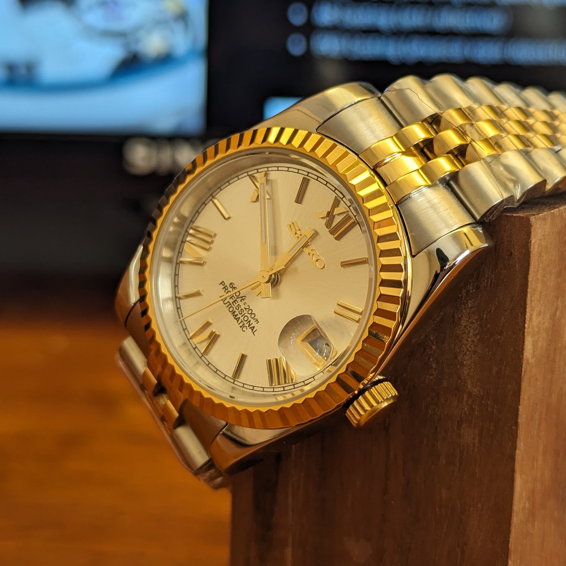 DateJust Roman numeral Seiko Mod - PS Watch Mods