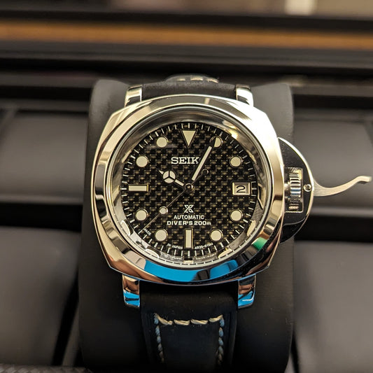 Seiko Mod Panerai Luminor Carbon Fibre - PS Watch Mods