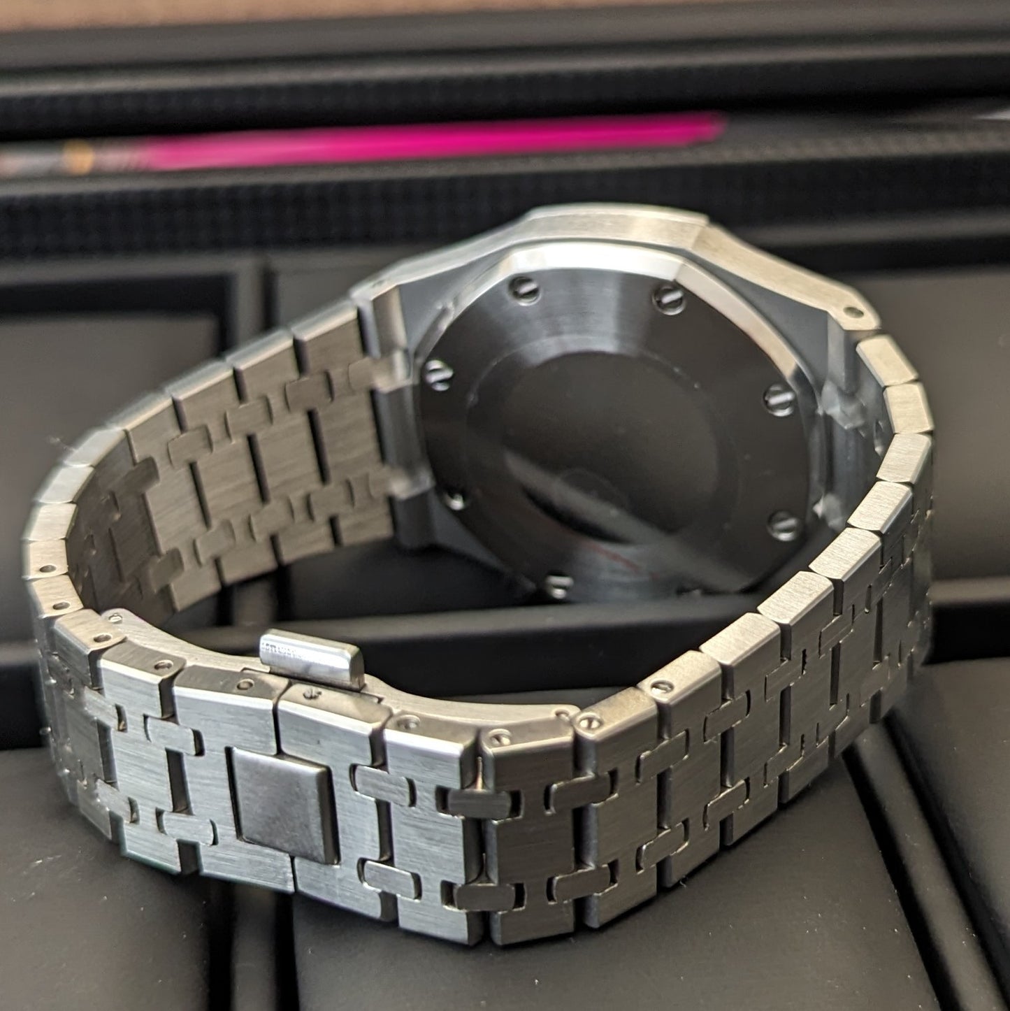 SeikOak Black Chrono - PS Watch Mods