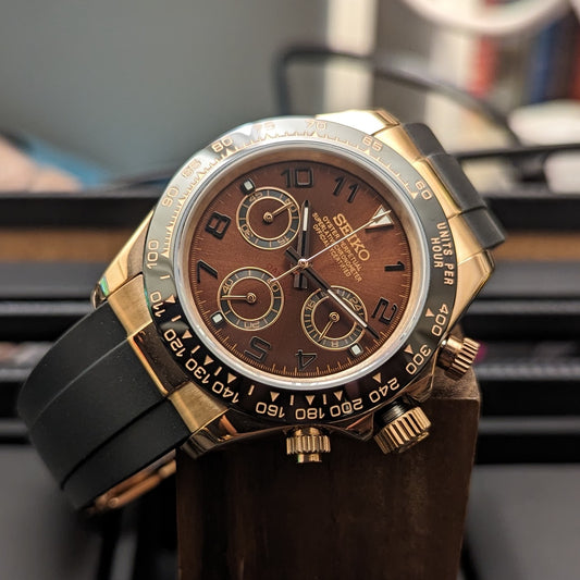 Daytona Chocolate SeikoTona Mod - PS Watch Mods