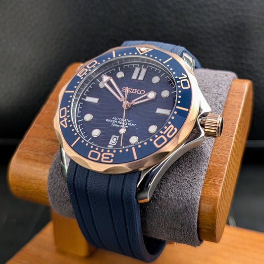 Seamaster 300 SMP Seiko Mod Rose Gold Two-tone - PS Watch Mods