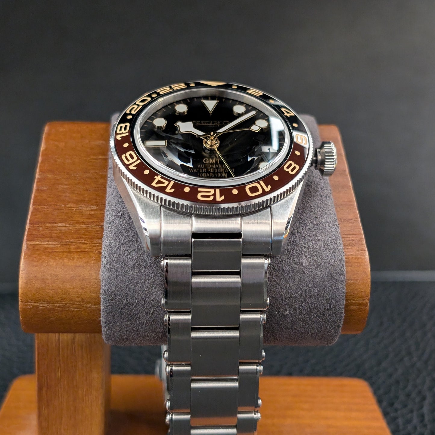 BB58 Seiko Mod GMT Root Beer - PS Watch Mods