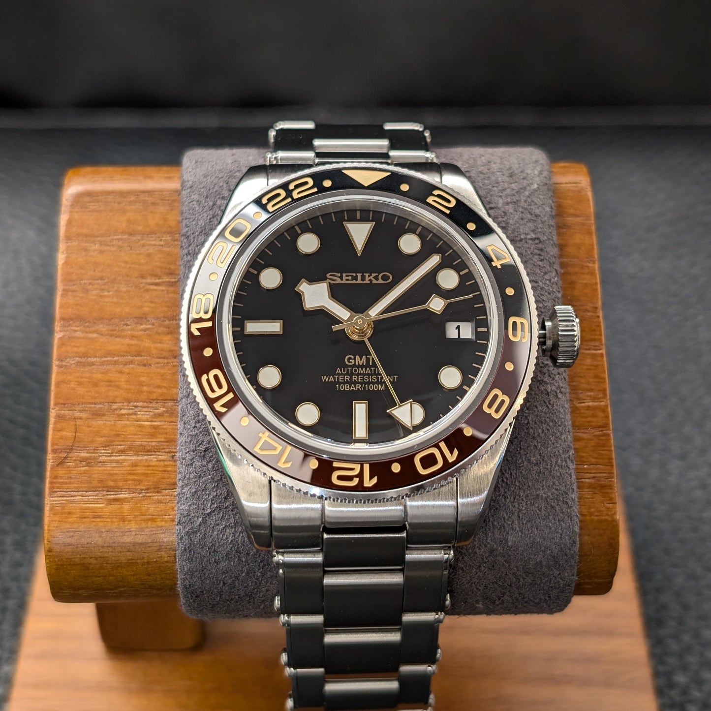 BB58 Seiko Mod GMT Root Beer - PS Watch Mods