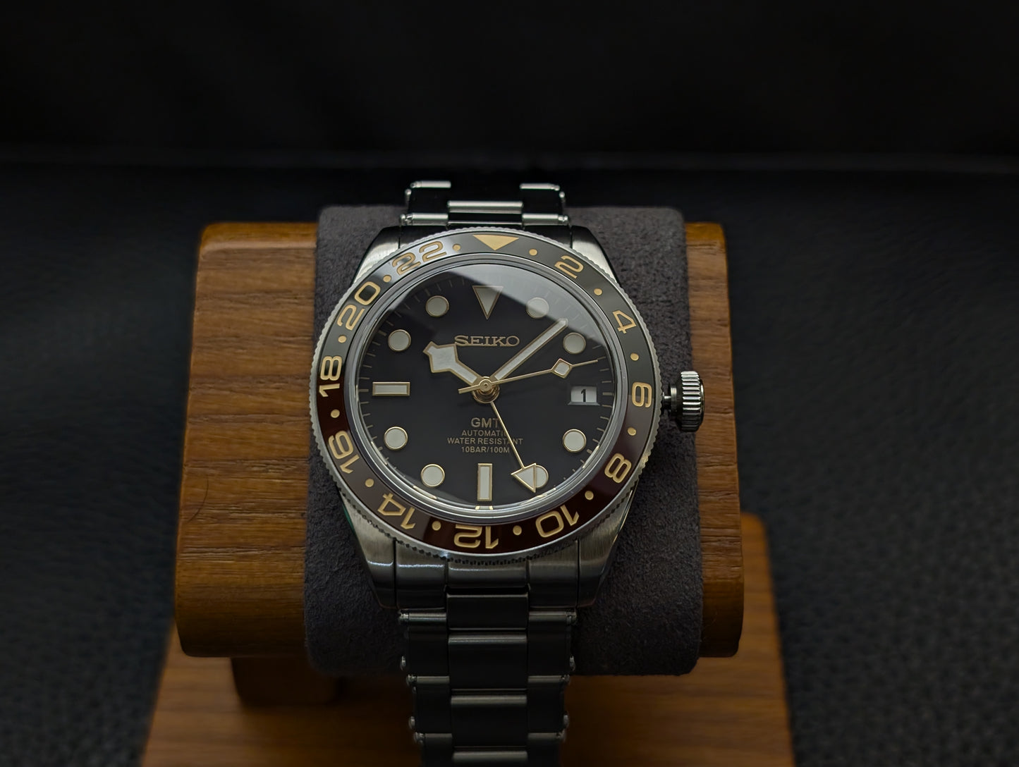 BB58 Seiko Mod GMT Root Beer - PS Watch Mods