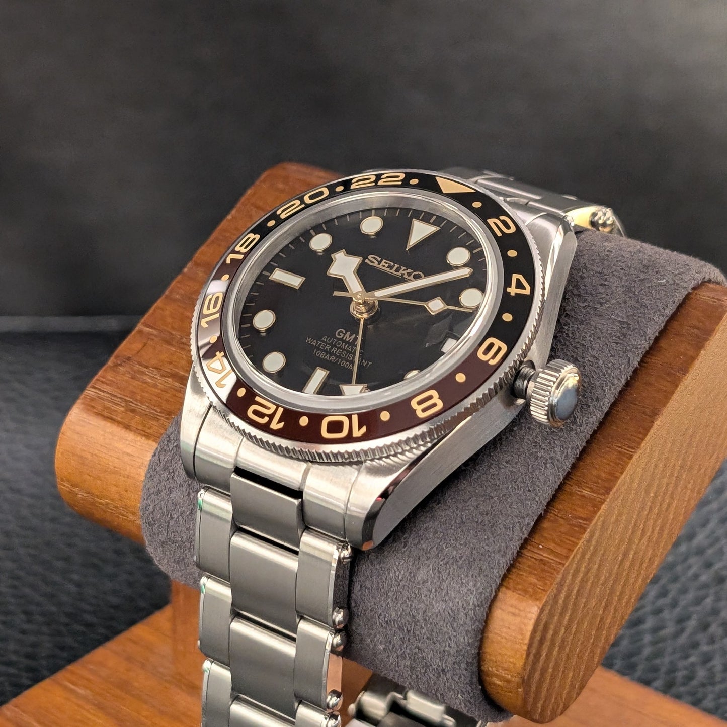 BB58 Seiko Mod GMT Root Beer - PS Watch Mods