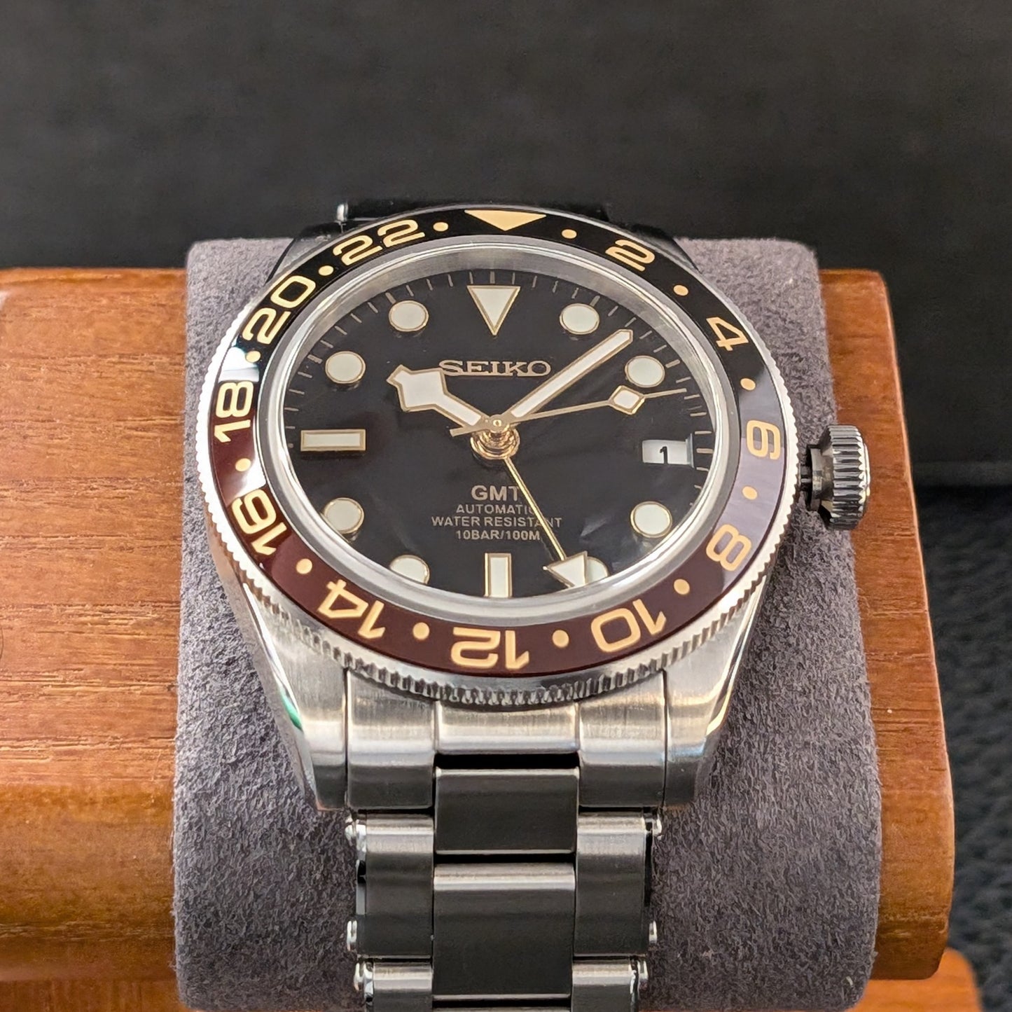 BB58 Seiko Mod GMT Root Beer - PS Watch Mods