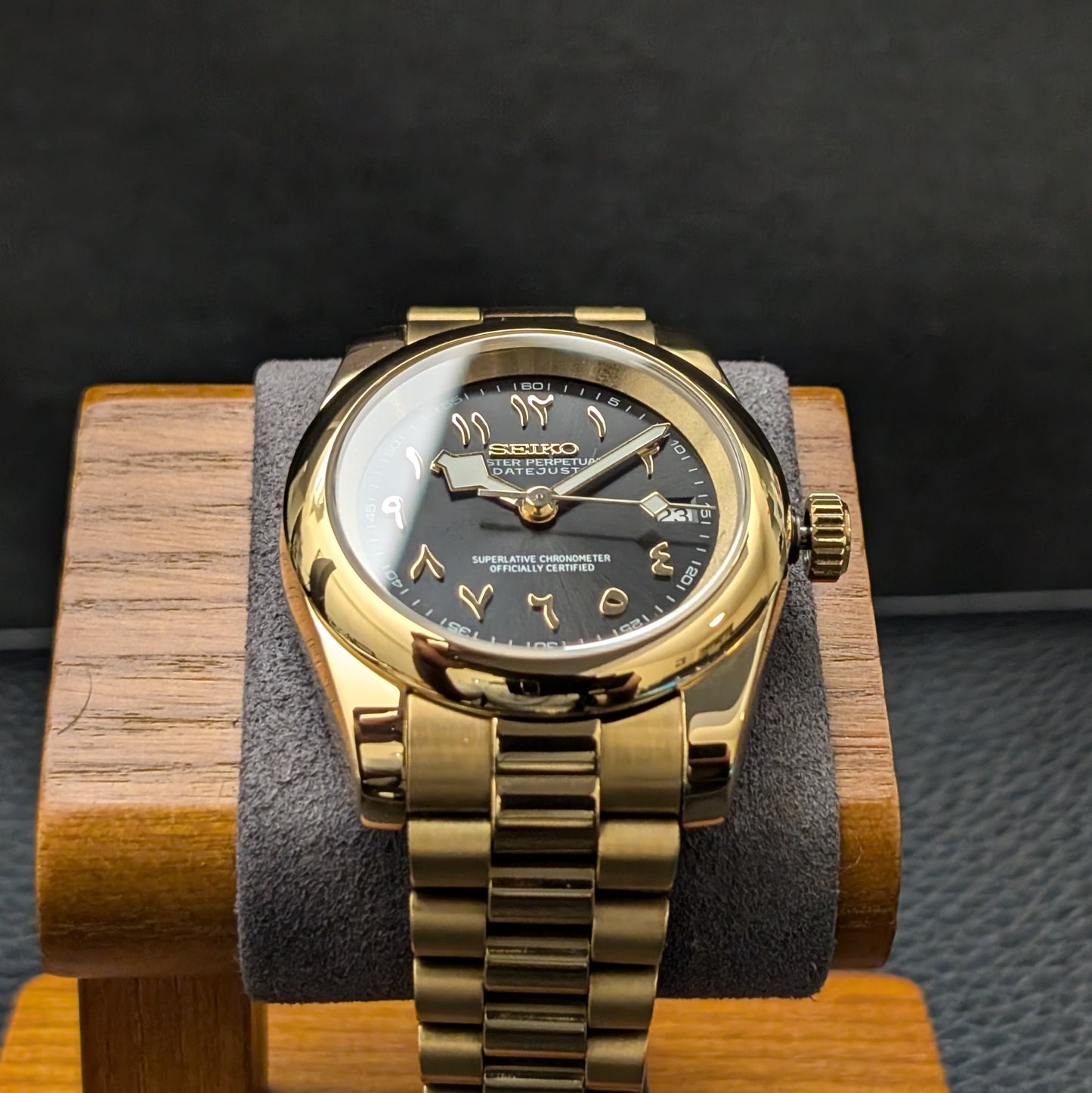 DateJust Arabic numeral Seiko Mod - PS Watch Mods