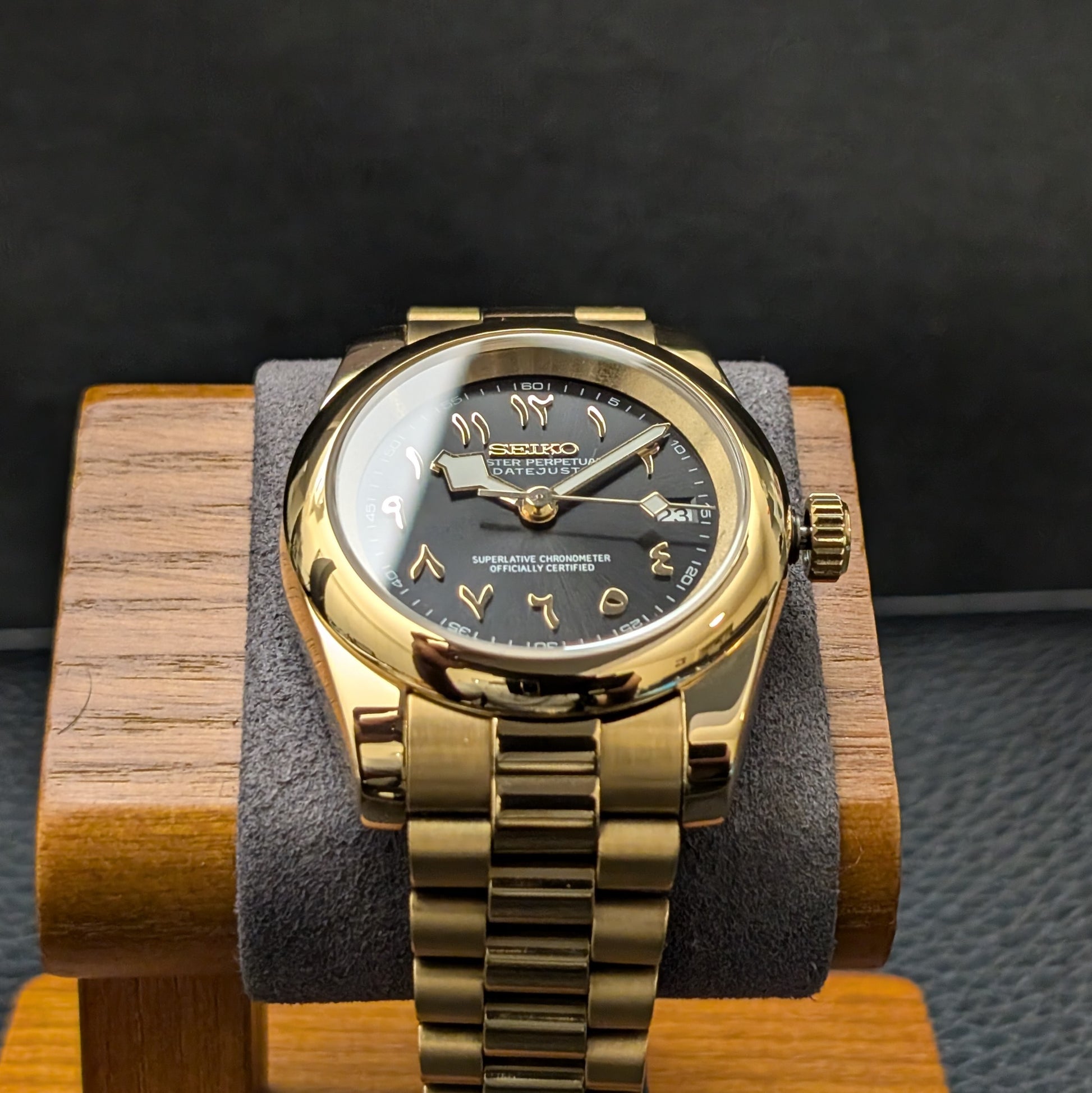 DateJust Arabic numeral Seiko Mod - PS Watch Mods