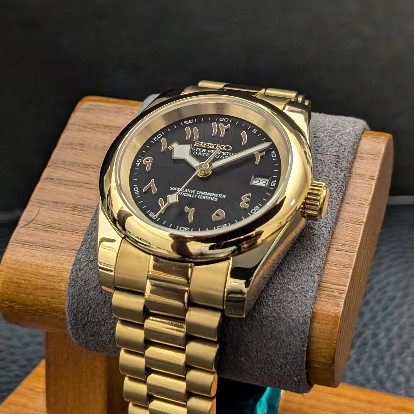 DateJust Arabic numeral Seiko Mod - PS Watch Mods