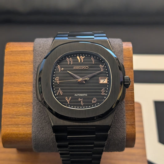 SeikoNaut Dark Knight Arabic Dial - PS Watch Mods