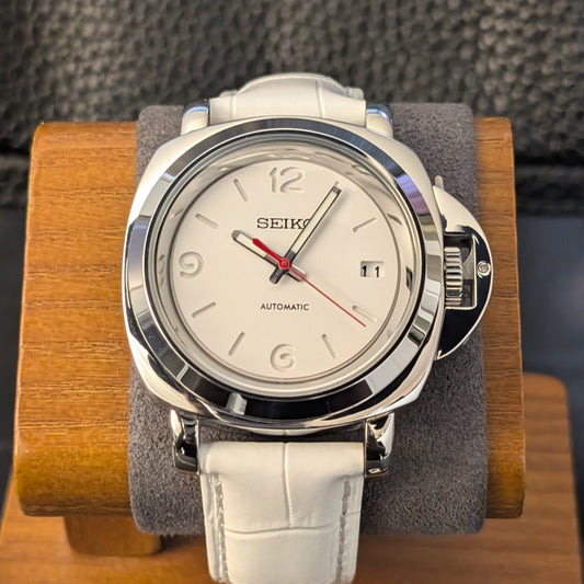 Luminor Arctic White – Custom Seiko Mod