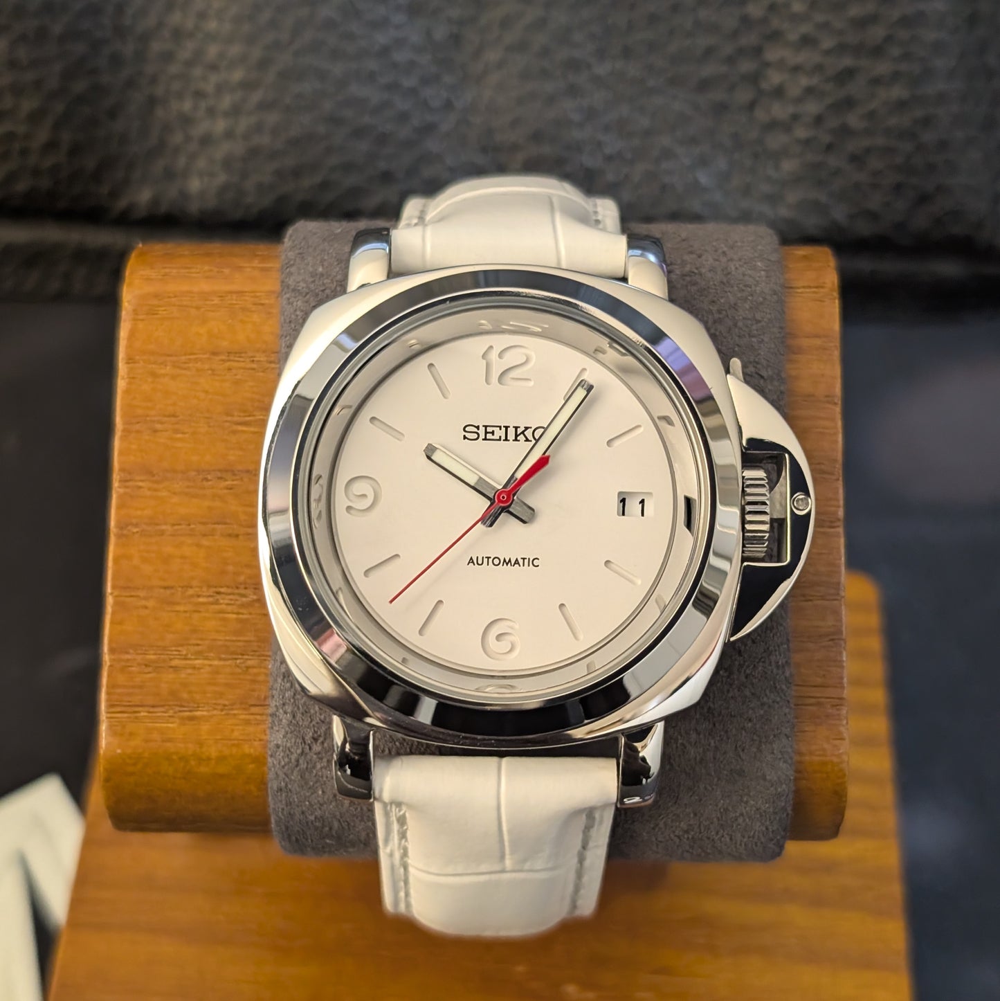 Luminor Arctic White – Custom Seiko Mod