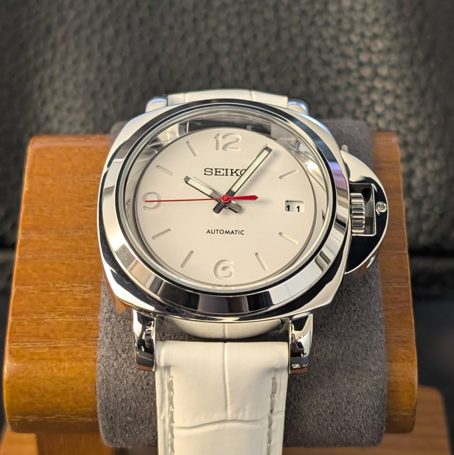 Luminor Arctic White – Custom Seiko Mod