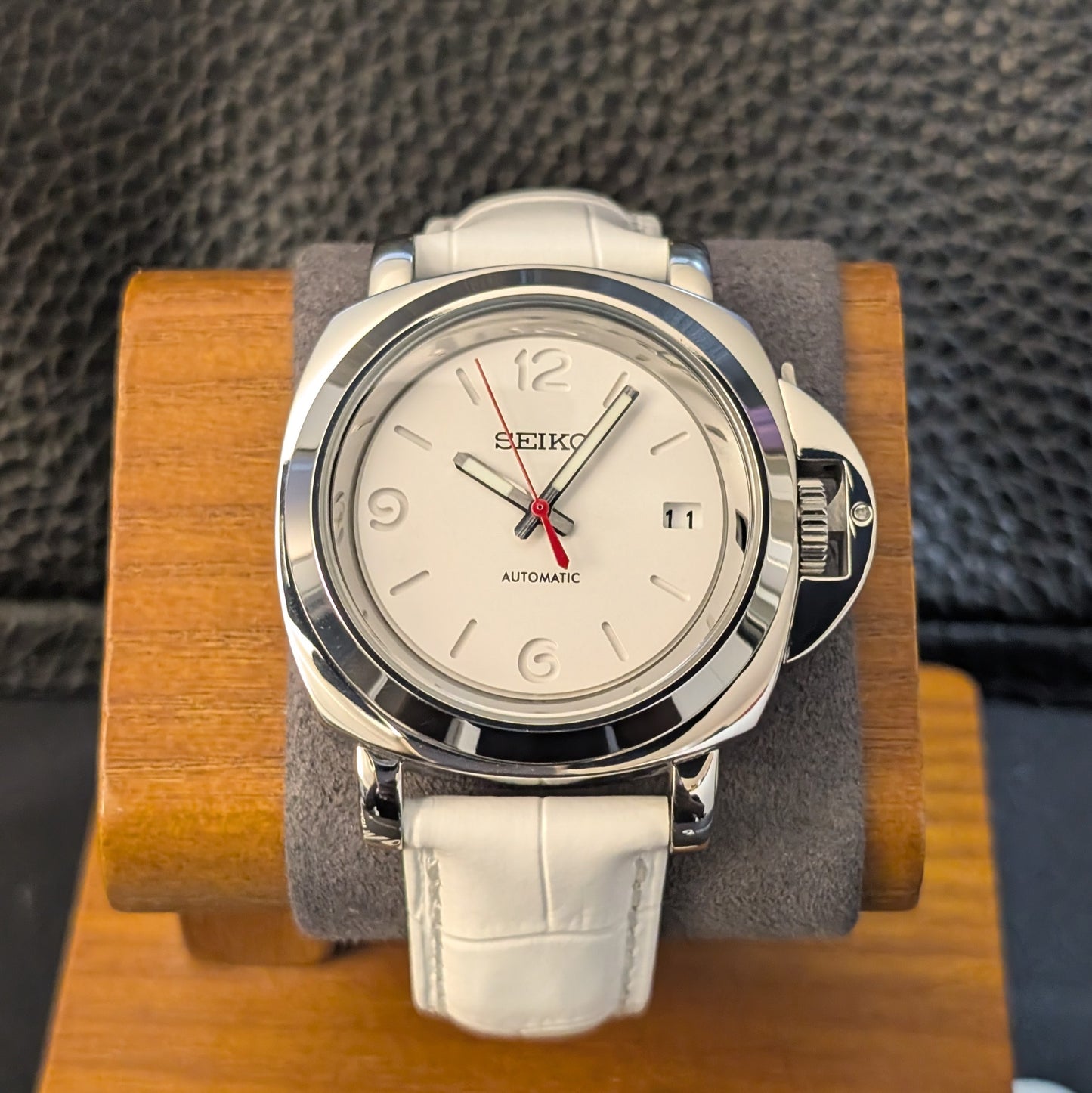Luminor Arctic White – Custom Seiko Mod