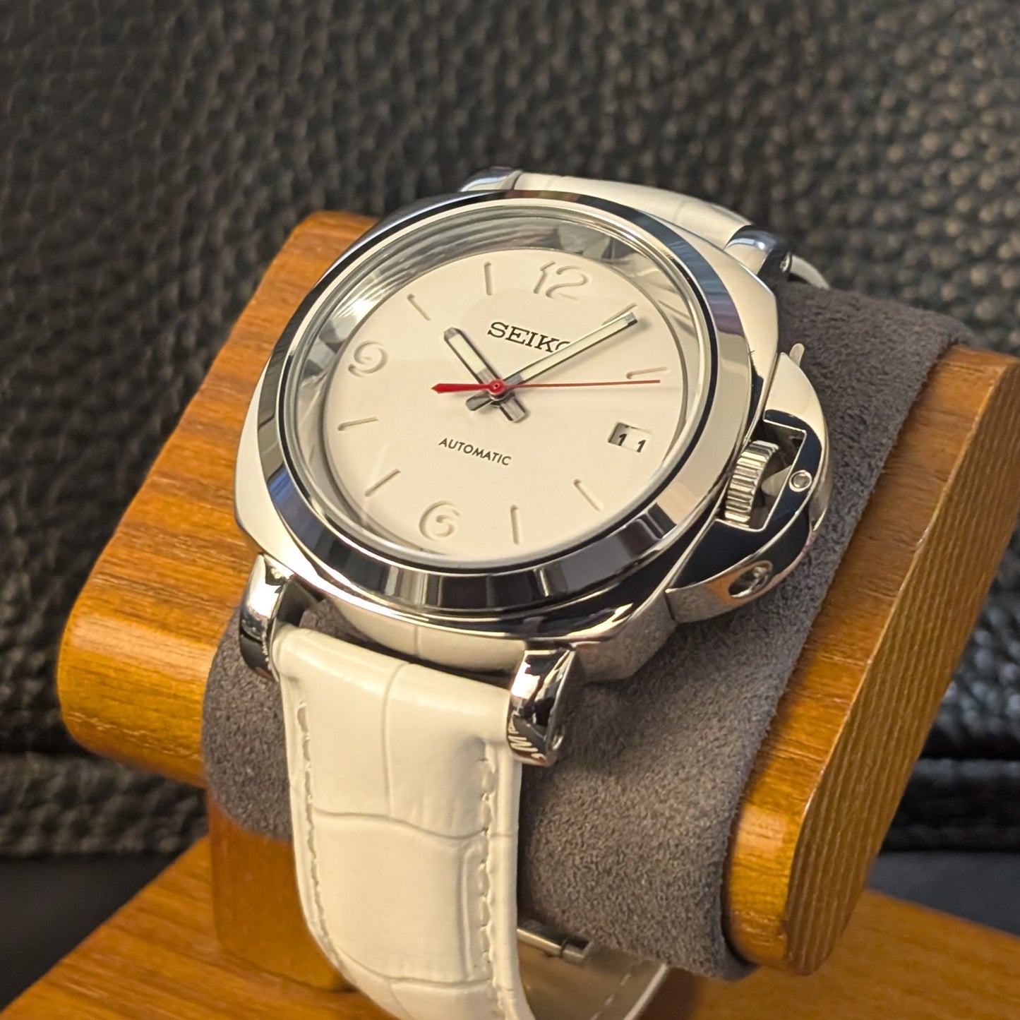 Luminor Arctic White – Custom Seiko Mod