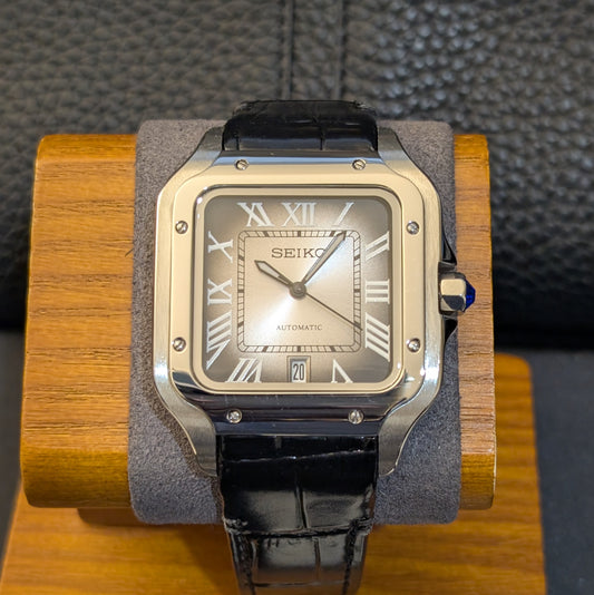 Santos Noir Classic –  Homage Seiko Mod