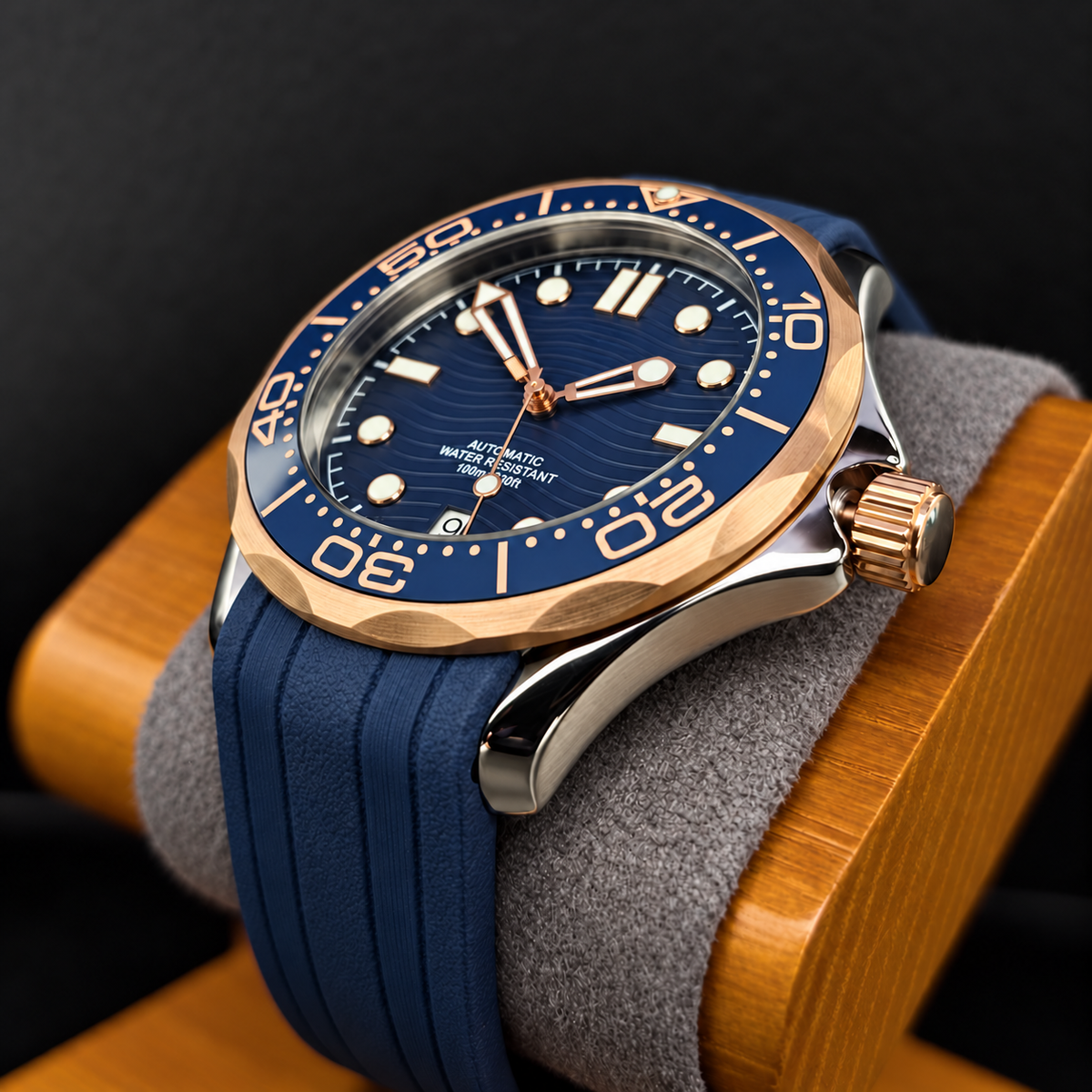 Seamaster - Rose Gold Ocean Blue