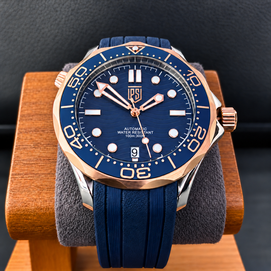 Seamaster - Rose Gold Ocean Blue