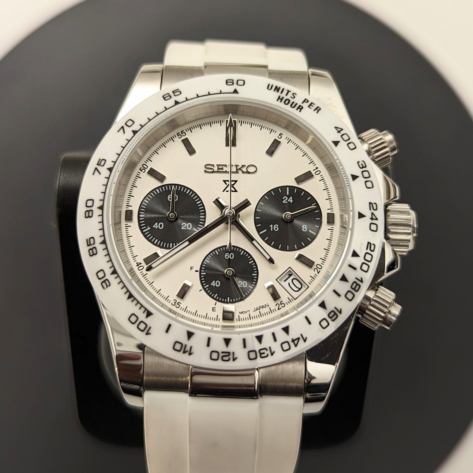 Daytona Snowy Seiko Mod - PS Watch Mods