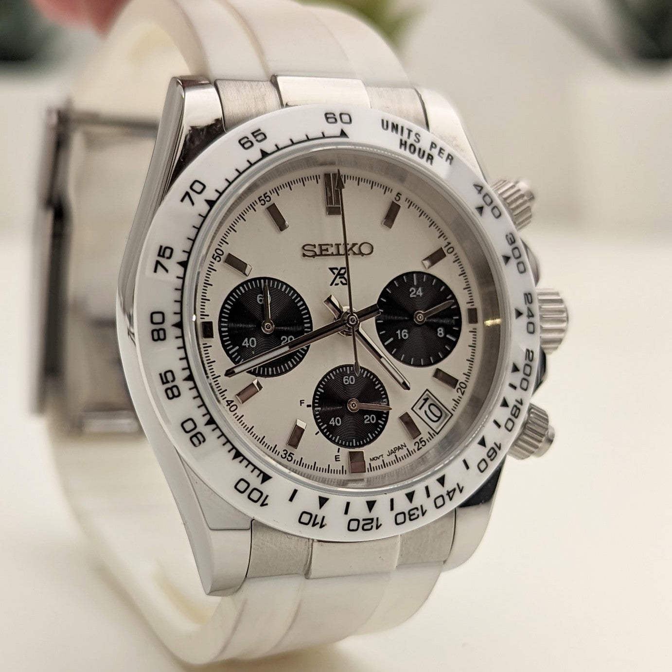 Daytona Snowy Seiko Mod - PS Watch Mods