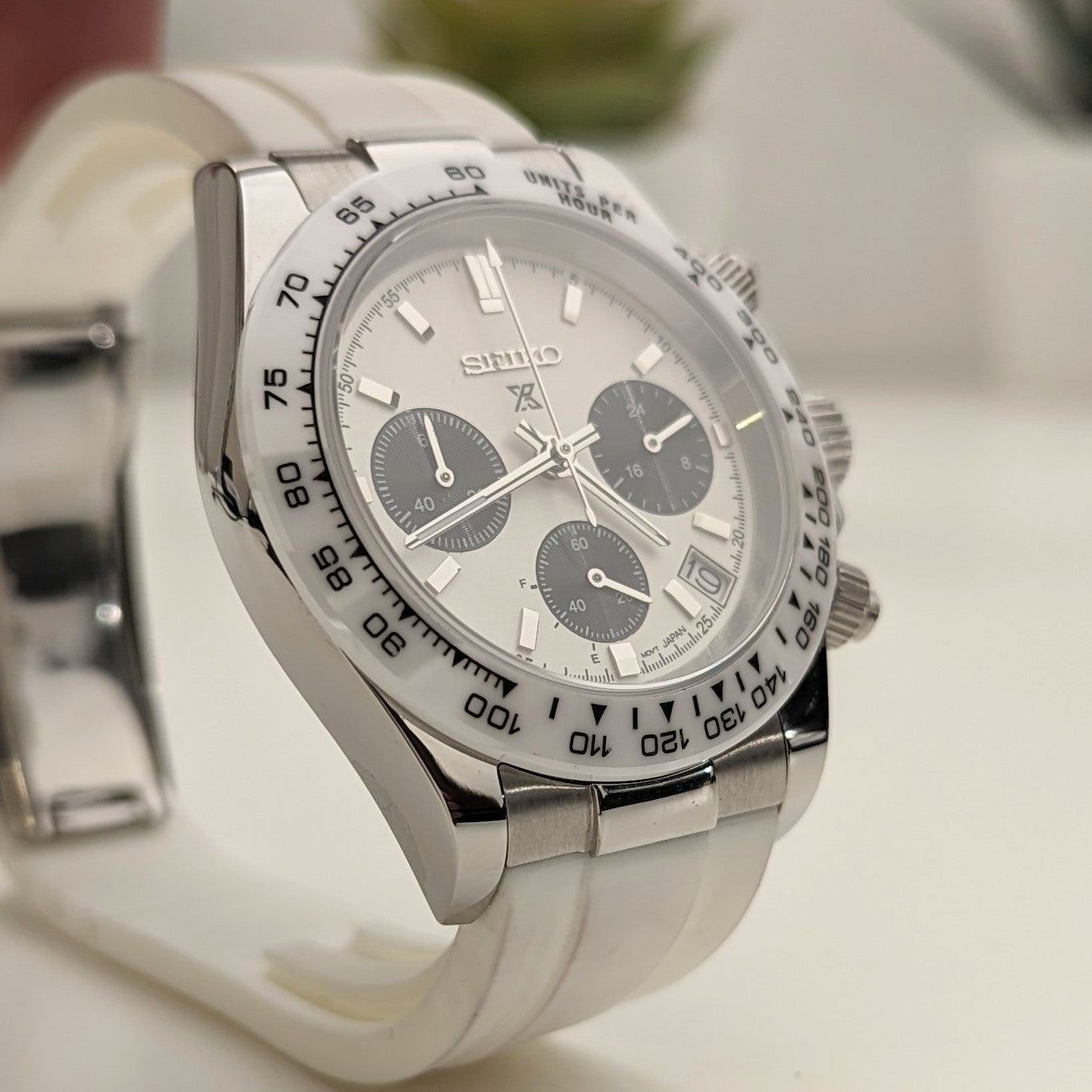 Daytona Snowy Seiko Mod - PS Watch Mods