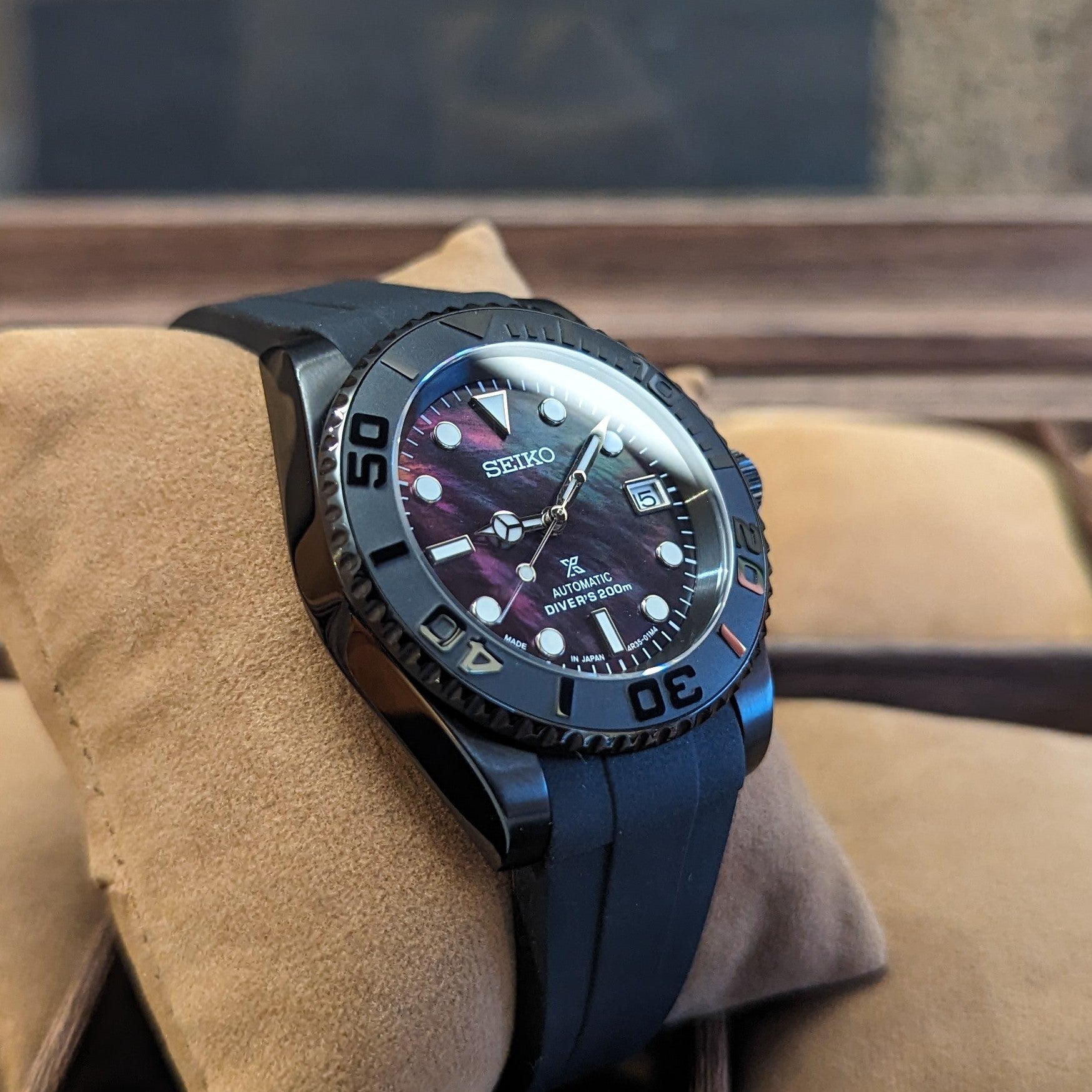 Seiko Mod Black Pearl - PS Watch Mods