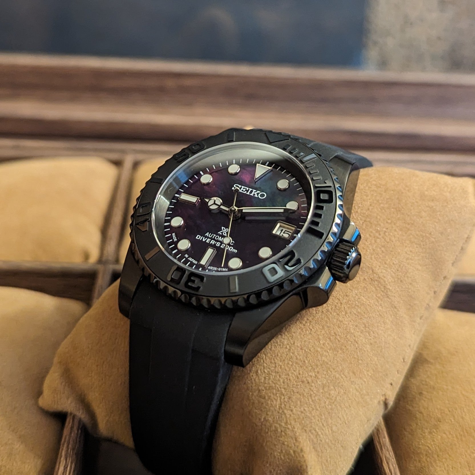 Seiko Mod Black Pearl - PS Watch Mods