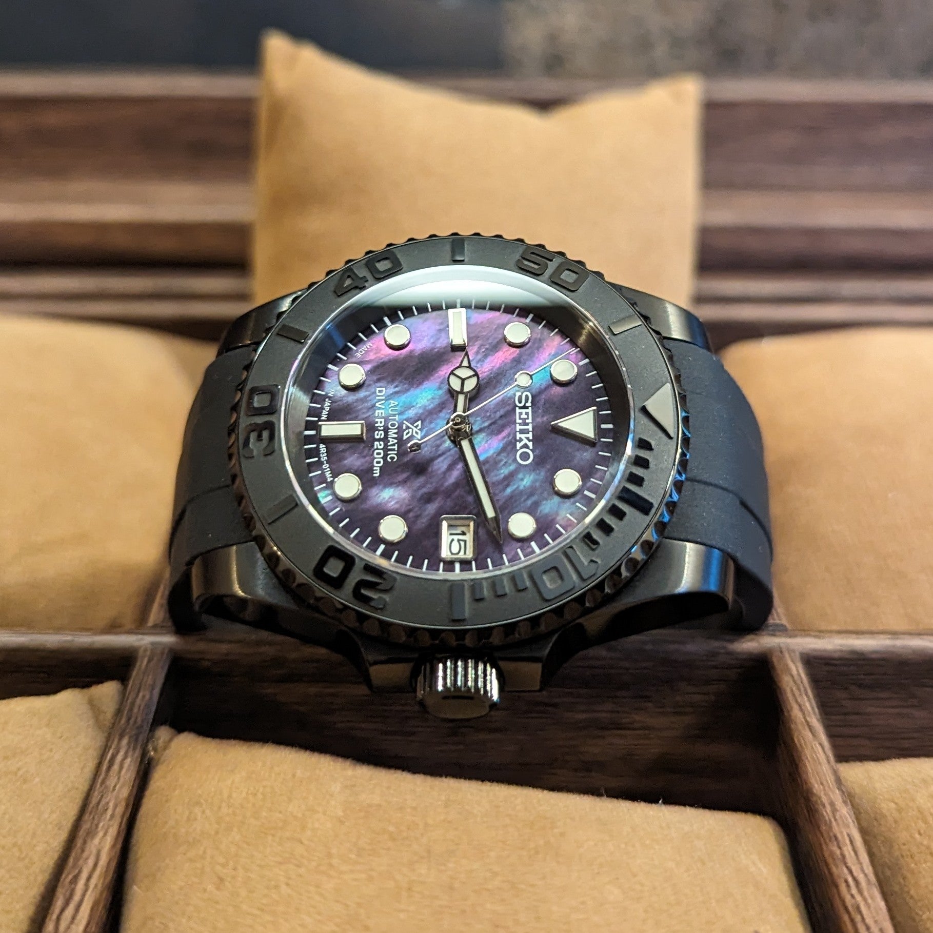 Seiko Mod Black Pearl - PS Watch Mods