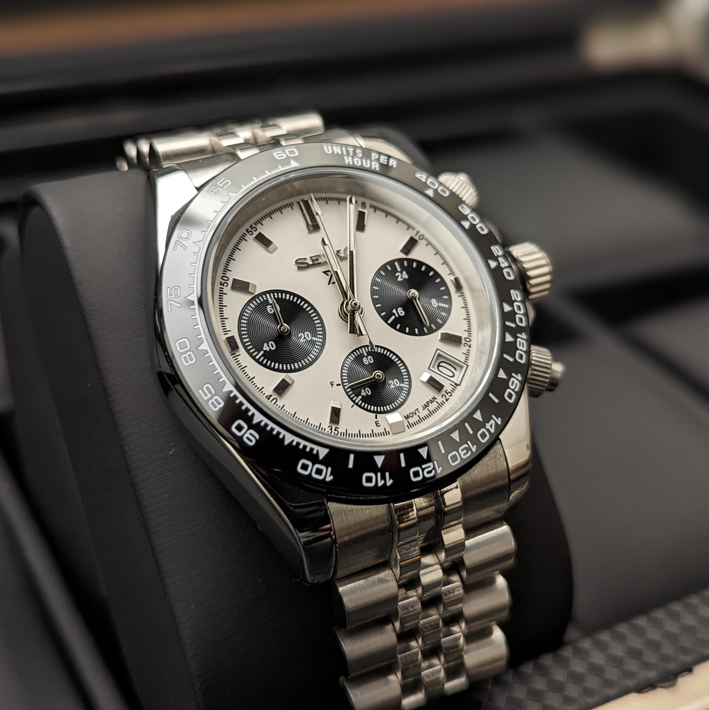 Daytona Panda Hommage | Chronograph | Jubiläumsarmband | Kostenloser Versand weltweit