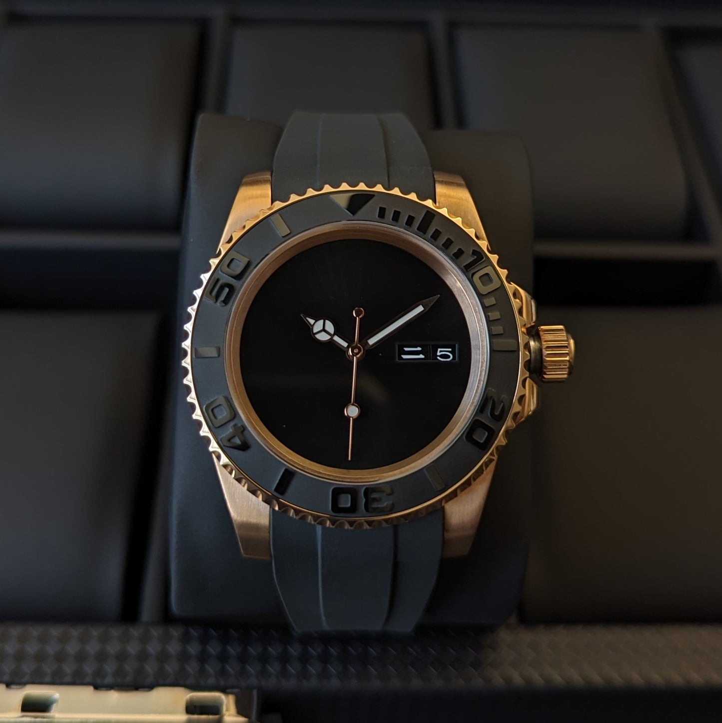 Classic Rose Gold Yachtmaster Sterile - PS Watch Mods