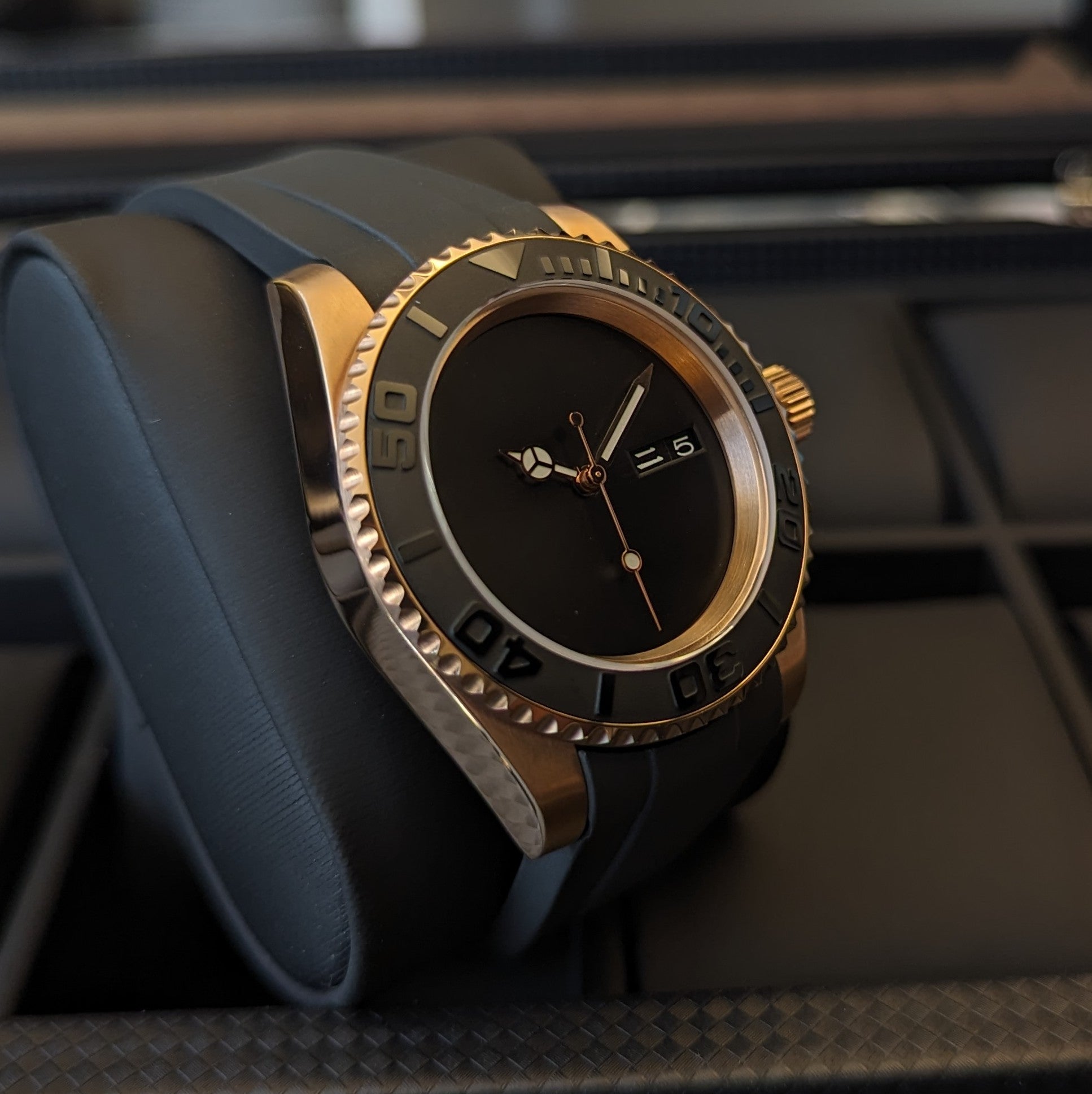 Classic Rose Gold Yachtmaster Sterile - PS Watch Mods