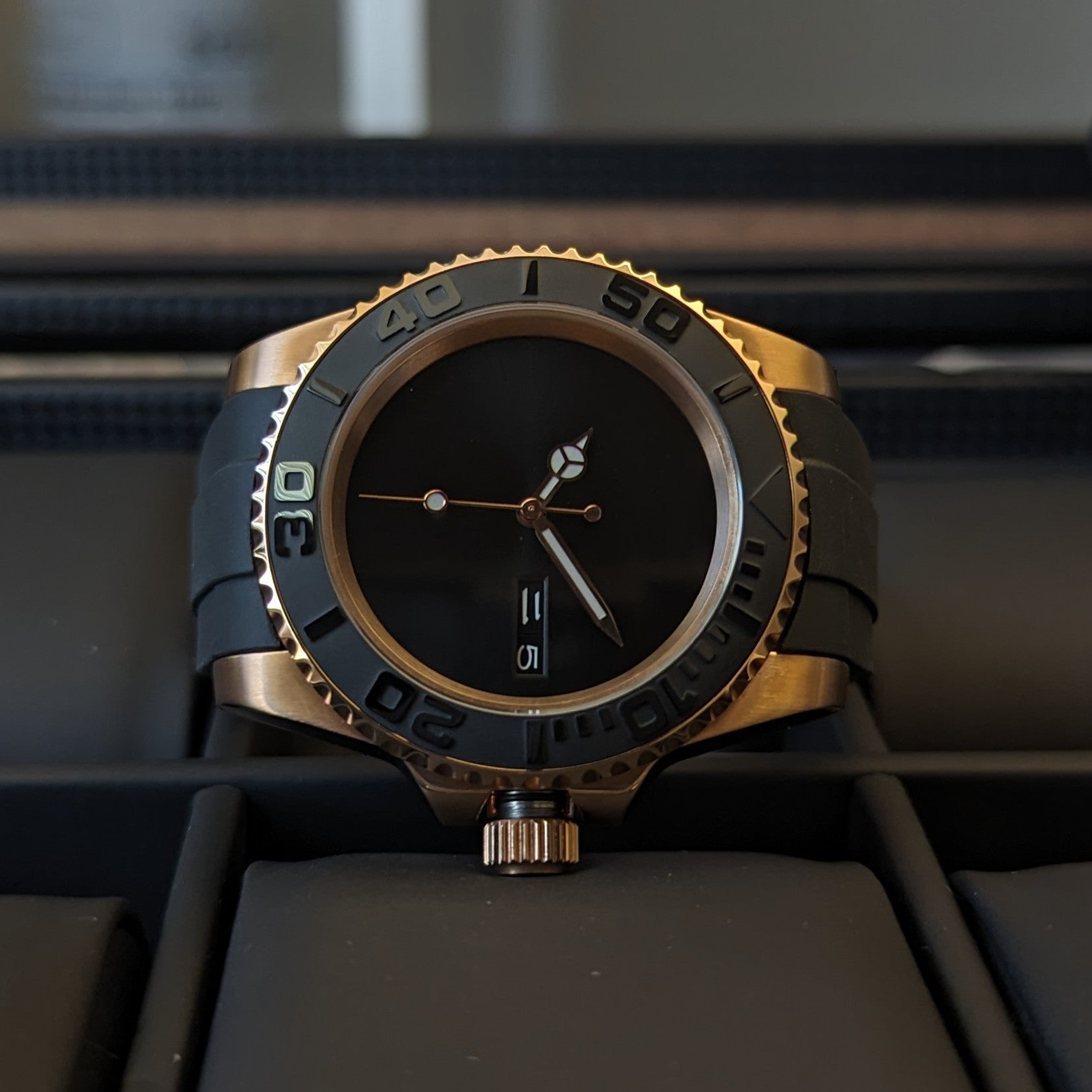 Classic Rose Gold Yachtmaster Sterile - PS Watch Mods