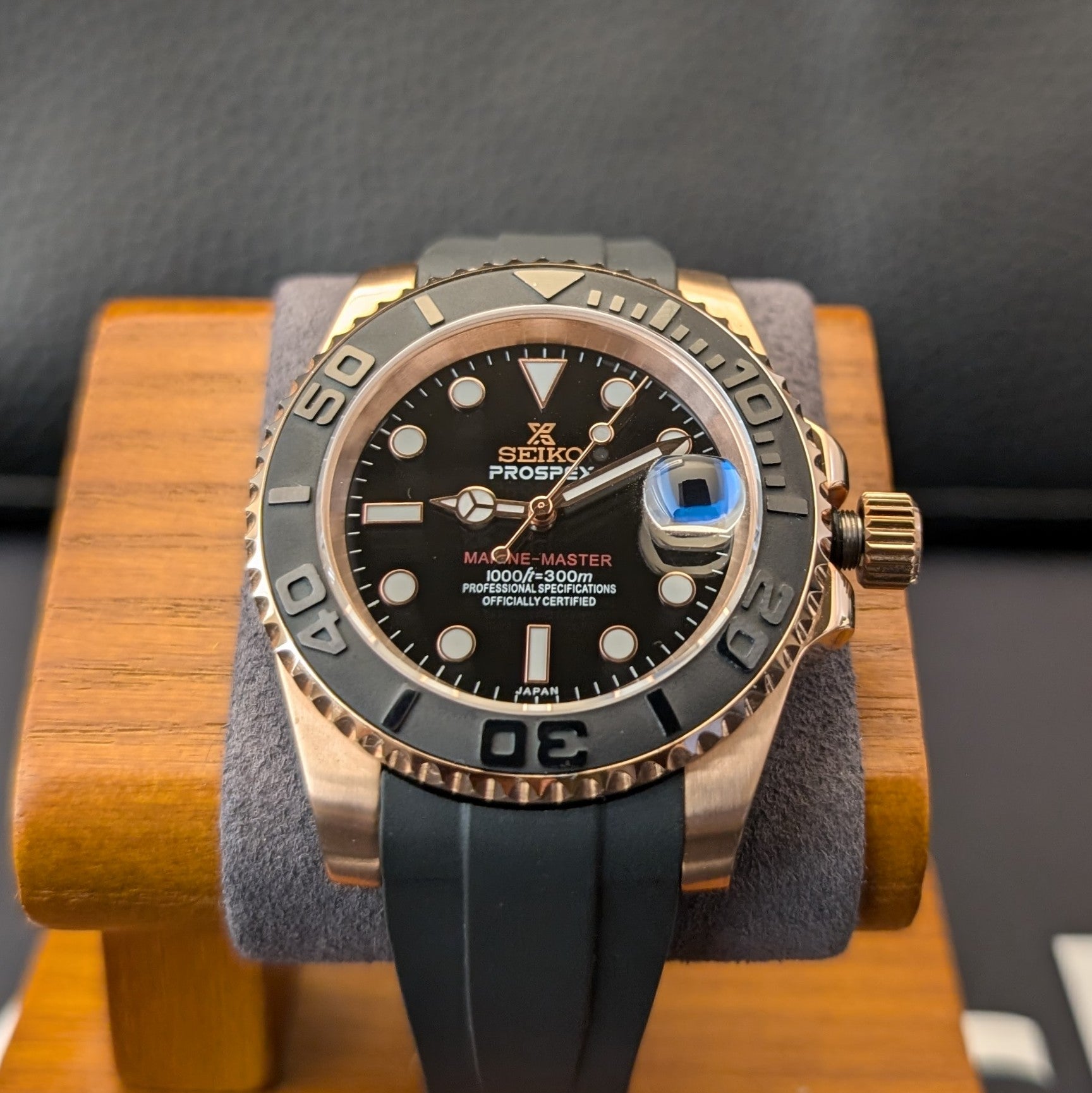 Classic Rose Gold Yachtmaster 02 - PS Watch Mods