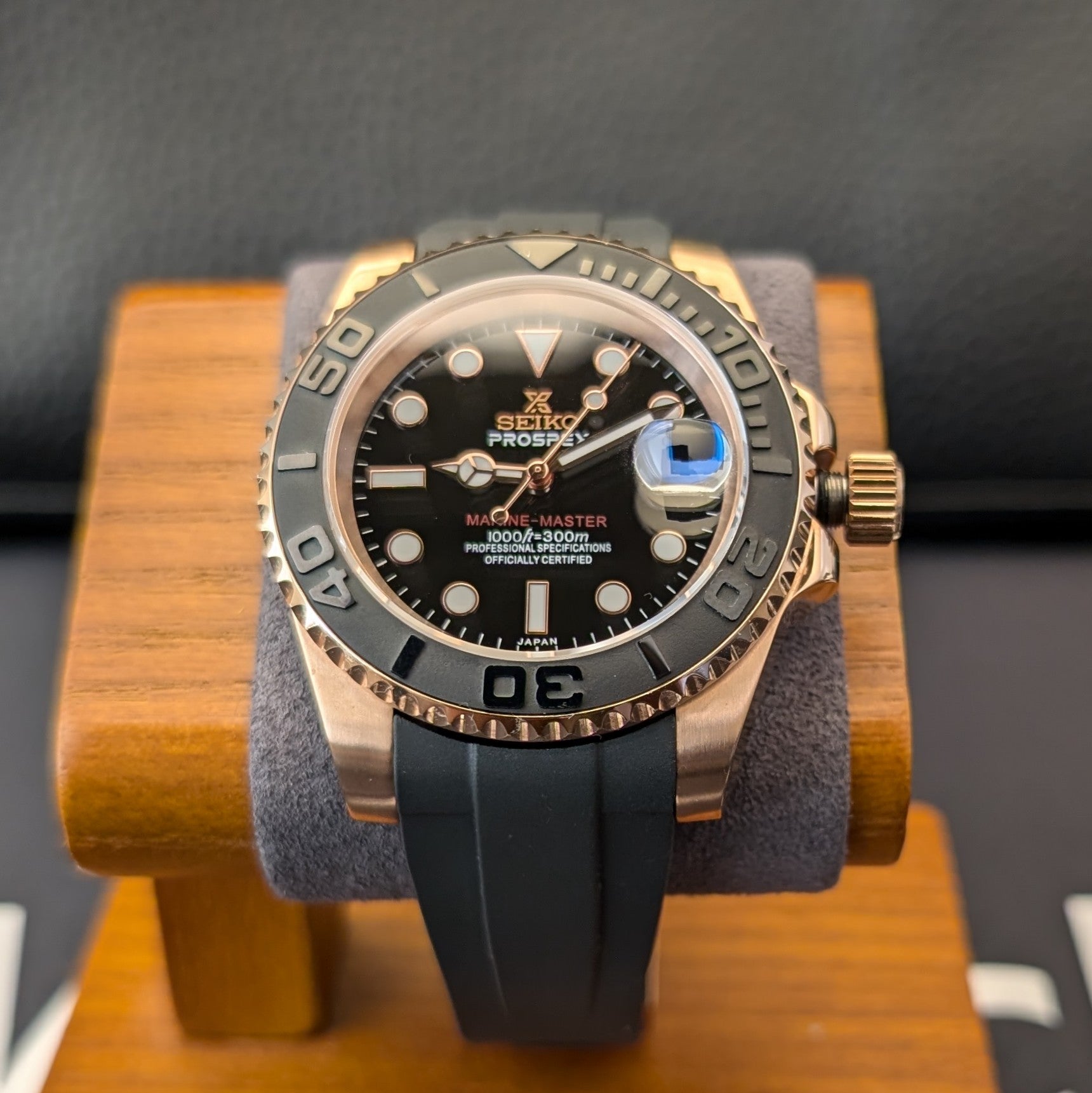 Classic Rose Gold Yachtmaster 02 - PS Watch Mods