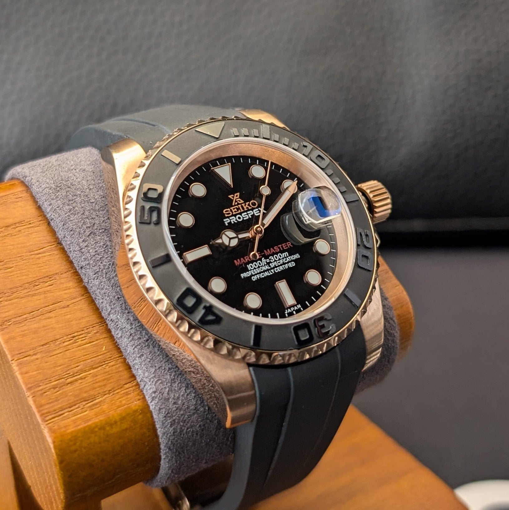 Classic Rose Gold Yachtmaster 02 - PS Watch Mods