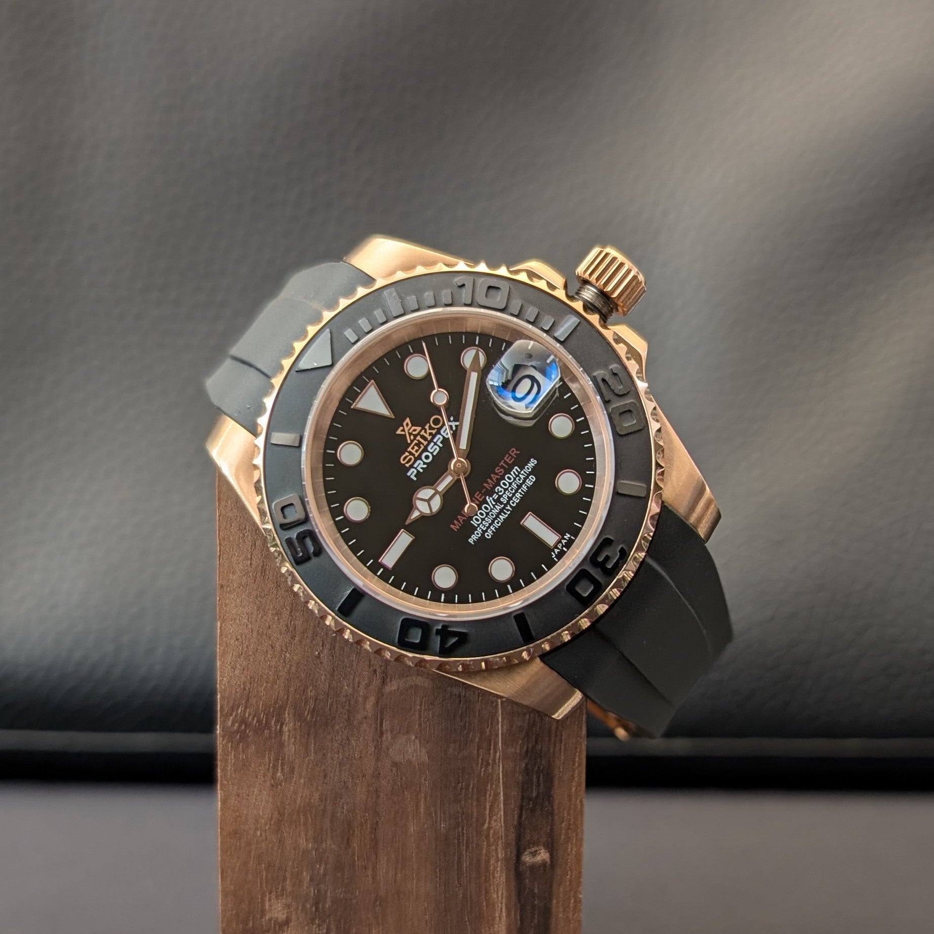 Classic Rose Gold Yachtmaster 02 - PS Watch Mods
