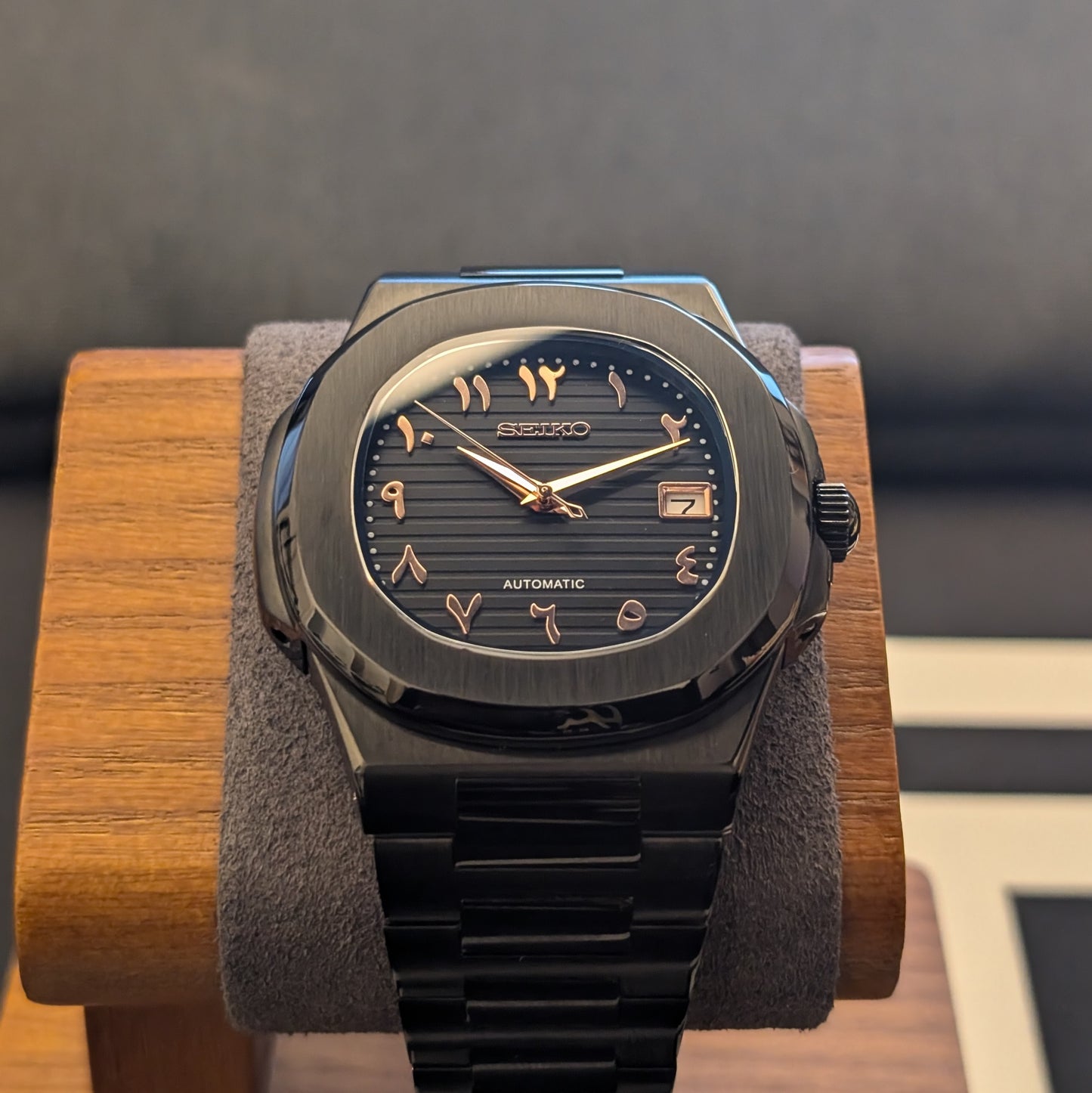 SeikoNaut Dark Knight Arabic Dial - PS Watch Mods