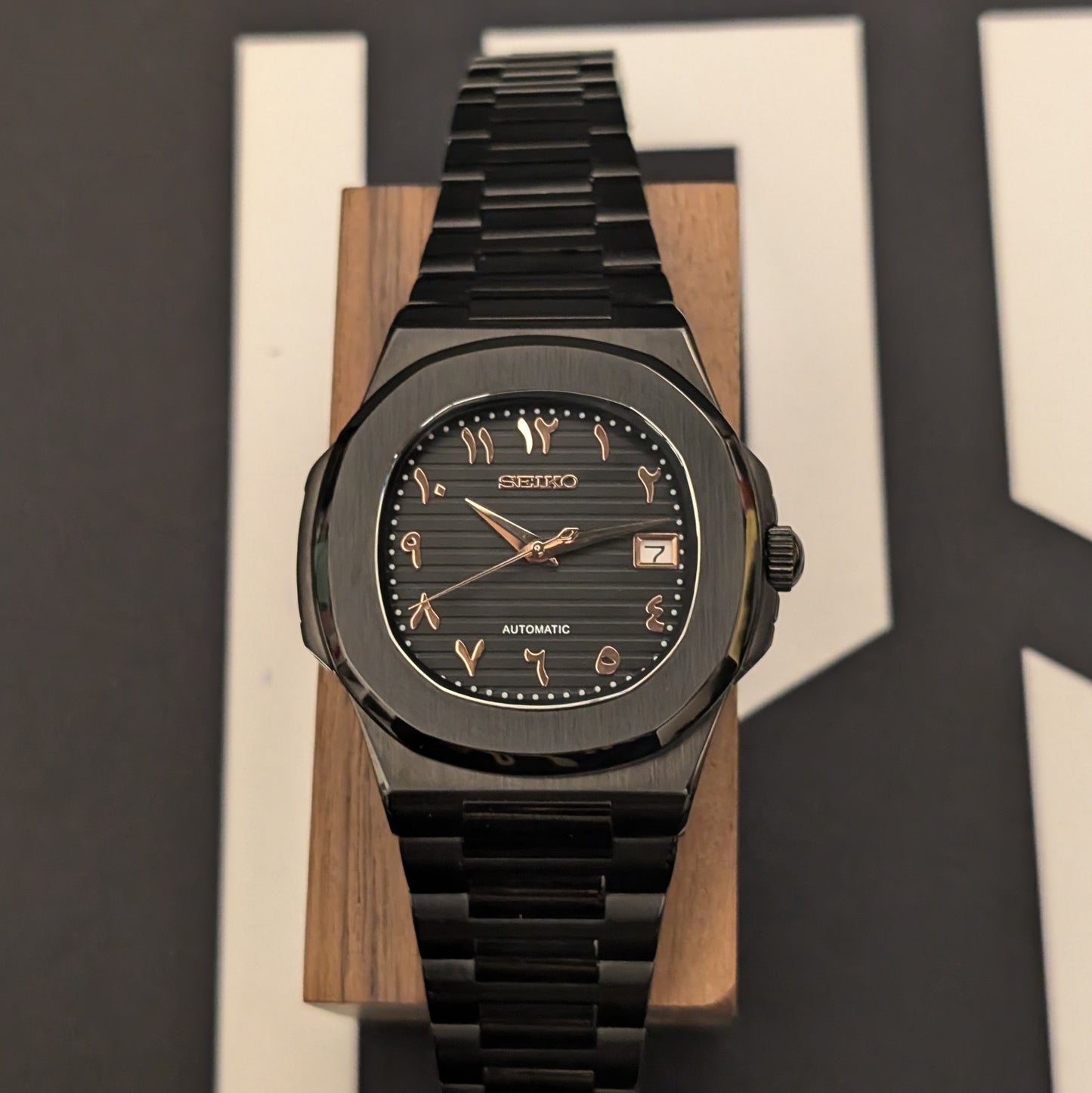 SeikoNaut Dark Knight Arabic Dial - PS Watch Mods