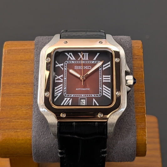 Santos Noir Classic Rose gold Two-tone Homage