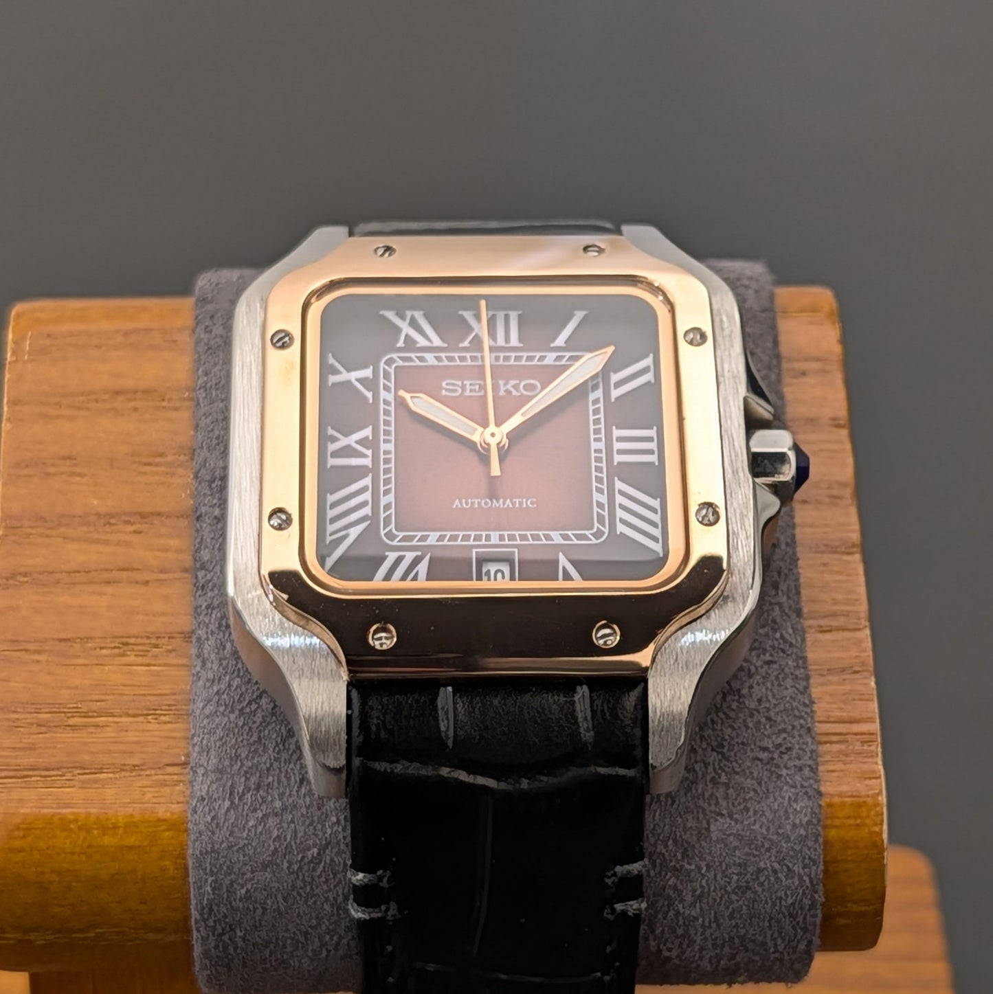 Santos Noir Classic Rose gold Two-tone Homage