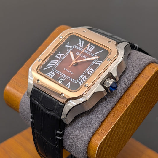 Santos Noir Classic Rose gold Two-tone Homage